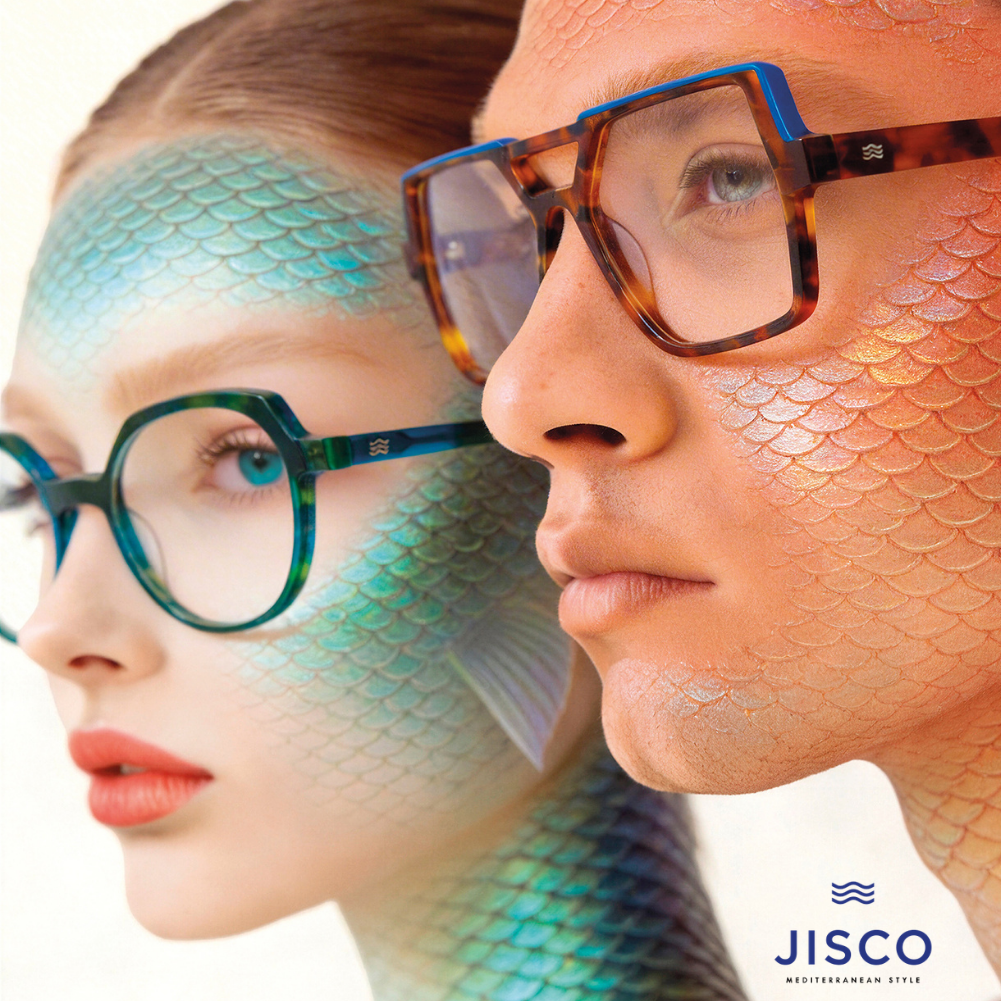 JISCO Eyewear Brillenfassungen mit mediterranem Design und außergewöhnlichen Farben für modebewusste Brillenträger